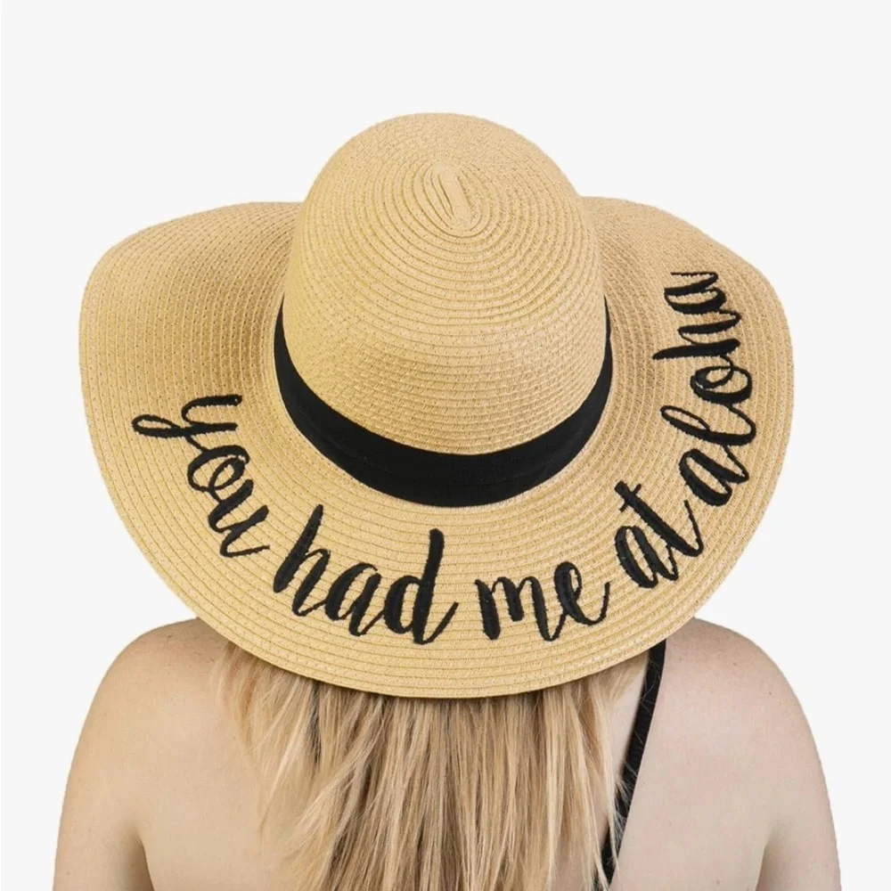 Stylish Tan Sun Hat with Black Band - Picture 1 of 7